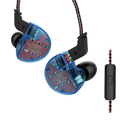 Wewoo Ecouteurs écouteur intra-auriculaire Mega Bass HiFi avec dix microphones (bleu)