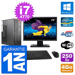 PC Fujitsu E520 DT Ecran 19" Intel i7-4770 RAM 4Go Disque 250Go Windows 10 Wifi · Occasion 