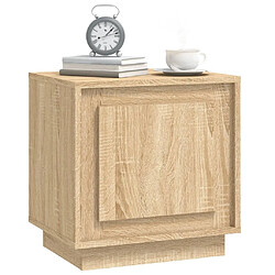 Acheter Maison Chic Table de chevet,Table de nuit,Table d'appoint pour salon chêne sonoma 44x35x45 cm bois d'ingénierie -MN38992