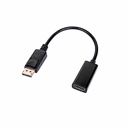 INECK® Adaptateur DisplayPort (DP) vers HDMI Cable, DisplayPort (DP) à HDMI HDTV Adaptateur Mâle à Femelle Convertisseur Avec Audio