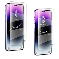 PHONECARE Kit 2 Films Hydrogel Full Cover Avant pour Apple iPhone 15 - Transparent