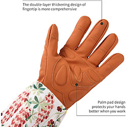 BESTA Gants de jardinage en cuir rallongent les gants d'élagage de jardin professionnels cadeaux de jardinage pas cher