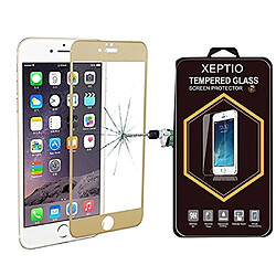 Xeptio Apple iPhone 7 / iPhone 8 4,7 : Protection d'écran FULL COVER en verre trempé doré