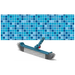 Astral Brosse de paroi 48cm avec angle ajustable blue line