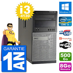 PC Tour Dell 7020 Intel Core i3-4130 RAM 8Go Disque Dur 500Go Windows 10 Wifi - Occasion