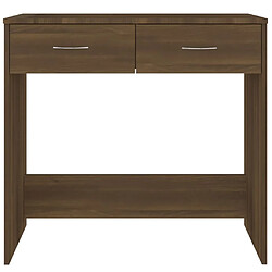 Acheter Maison Chic Bureau,Table de travail,bureau de travail pour chambre Chêne marron 80x40x75 cm Bois d'ingénierie -GKD24127