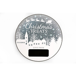 Heart Of The Home Calendrier de l'Avent rond Christmas Ice - Argent