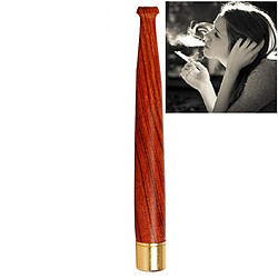 Wewoo Le filtre de tige de traction de brindille de dames peut laver le long porte-cigarette en bois de santalcaractéristiques fumée fine de 5 mm de rose rouge A102