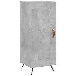 Acheter vidaXL Buffet haut Gris béton 34,5x34x180 cm Bois d'ingénierie