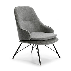 Fauteuil Thai Natura Noir Gris 70 x 95 x 78 cm