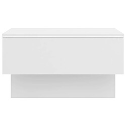 Acheter vidaXL Table de chevet murale Blanc brillant