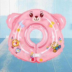 Gonflable Bébé Flotteur De Bain Enfants Cou Anneau Formateur Baignoire Piscine Jouet Rose