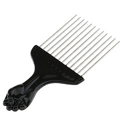 Brosse Peigne Afro à Dent Large en Acier Inox + Peigne de Tondeuse de Coupe de Cheveux à Salon de Coiffure pas cher