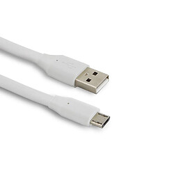 MOOOV Câble micro USB /USB-A plat 3 m - blanc