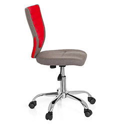 Avis Chaise de bureau enfant / Siège de bureau enfant KIDDY COMFORT tissu gris/rouge hjh OFFICE