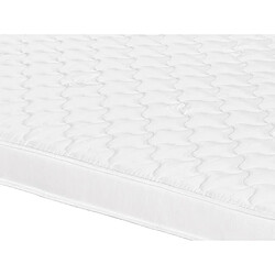 Avis Vente-Unique Ensemble 140 x 190 cm sommier coffre blanc + matelas mousse ép.15cm - DANAE II de YSMÉE