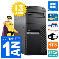 PC Tour Lenovo ThinkCentre M83 Intel i3-4130 RAM 32Go Disque 1To Windows 10 Wifi · Occasion 