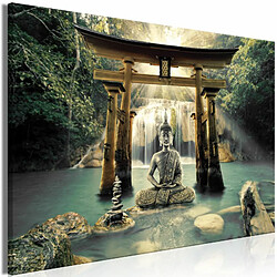 Paris Prix Tableau Imprimé Buddha Smile Wide 60 x 90 cm 