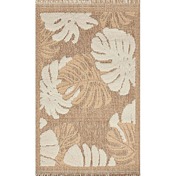 Avis Jardindeco Tapis intérieur extérieur aspect jute jaune Tijuana 9062 180 x 67 cm.