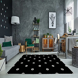 HOMEMANIA Tapis Imprimé Game Dots 1 - Géométrique - Décoration de Maison - Antidérapant - Pour Salon, séjour, chambre à coucher - Multicolore en Polyester, Coton, 60 x 100 cm