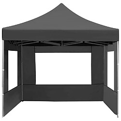 Acheter vidaXL Tente de réception pliable à parois Aluminium 4,5x3m Anthracite