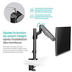 ONKRON Bras Articulé Écran PC 13 - 34 Pouces Ecran, Support Ecran PC Bureau Poids jusqu'à 8 kg - Porte Ecran PC VESA 75x75 & VESA 100x100/Pied pour Ecran PC Inclinable Pivotant Rotatif G70-B Noir pas cher