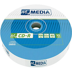 1x10 MyMedia CD-R 80 / 700MB 52x Speed Wrap