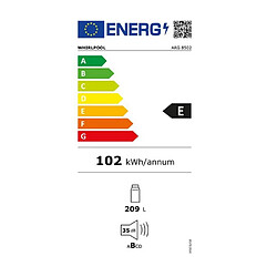 Réfrigérateur intégrable à glissière 209l - arg8502 - WHIRLPOOL