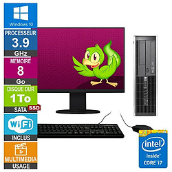 HP Elite 8300 SFF i7-3770 3.90GHz 8Go/1To SSD Wifi W10 + Ecran 24 · Reconditionné 