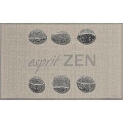 Paris Prix Tapis Rectangulaire Esprit Zen 50x80cm Gris