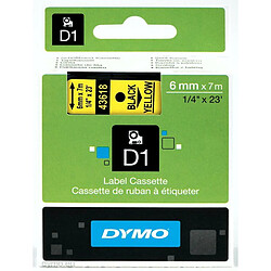 Ruban Laminé pour Etiqueteuses Dymo D1 43618 LabelManager™ Jaune 6 mm (5 Unités)