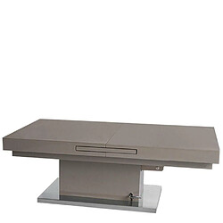 Inside 75 Table basse relevable extensible SETUP taupe 