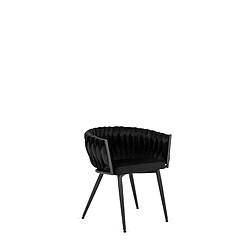 Vivaldi Chaise EMPOLI Noir Velours 