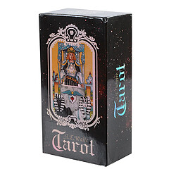 Universal Tarot drôle nouveau jeu de société avec des illustrations délicates boîtes colorées pour le plaisir de la fête entre amis en famille(Le noir) 