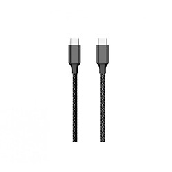 Konrow KCATCNPDB1 - Câble USB Type C vers Type C (1m, Nylon, Noir) - Emballage Original