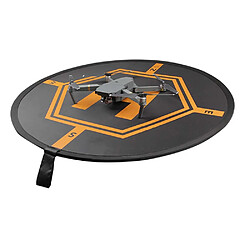 vhbw tapis de réception zone d´atterissage, diamètre 80cm, noir-orange pour drone multicopter quadrocopter 