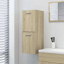 vidaXL Armoire de salle de bain Chêne sonoma Bois d’ingénierie