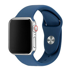 Shot Bracelet Silicone 38/40mm pour IWATCH Serie 1 APPLE Confortable Sportif (BLEU)