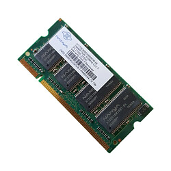 Barrette Mémoire 256Mo RAM DDR NANYA NT256D64SH8BAGM-6K SO-DIMM PC-2700S - Reconditionné