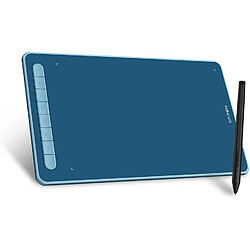 XP-Pen Deco L Bleu Tablette graphique à stylet,10x6 pouces,stylet à puce intelligente X3 à 8192 niveaux sans batterie,8 raccourcis, compatible Mac Windows Chrome Linux