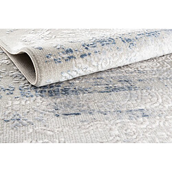 Avis Hadorn Tapis 160x160 gris bleu Davos Charme