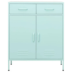 vidaXL Armoire de rangement Vert menthe 80x35x101,5 cm Acier