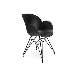 Kokoon Design Fauteuil design UMELA BLACK 59x57,5x85 cm