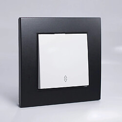 Avis VIKO Plaque de finition plastique noir 1 poste 81x83x10mm