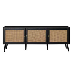 Bestmobilier Goto - meuble tv - noir - 167 cm