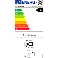 Avis Écran Verbatim 49590 Full HD 60 Hz Portable