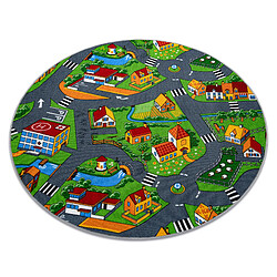 RUGSX TAPIS cercle RUELLES, PETIT VILLAGE cercle 133 cm 