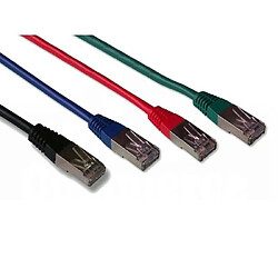 Rue du Commerce Cable Pack de 4 cordons RJ45 mâle / mâle, cat.6, blindé, 4 couleurs assorties, 0m50 