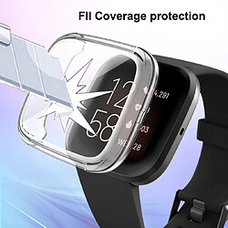 Wewoo Boîtier de montre Housse en TPU à couverture totale pour Fitbit Versa 2 Transparent