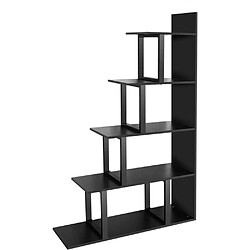 Hanah Home Etagère en aggloméré et métal Step noir. Etagère en aggloméré et métal Step noir